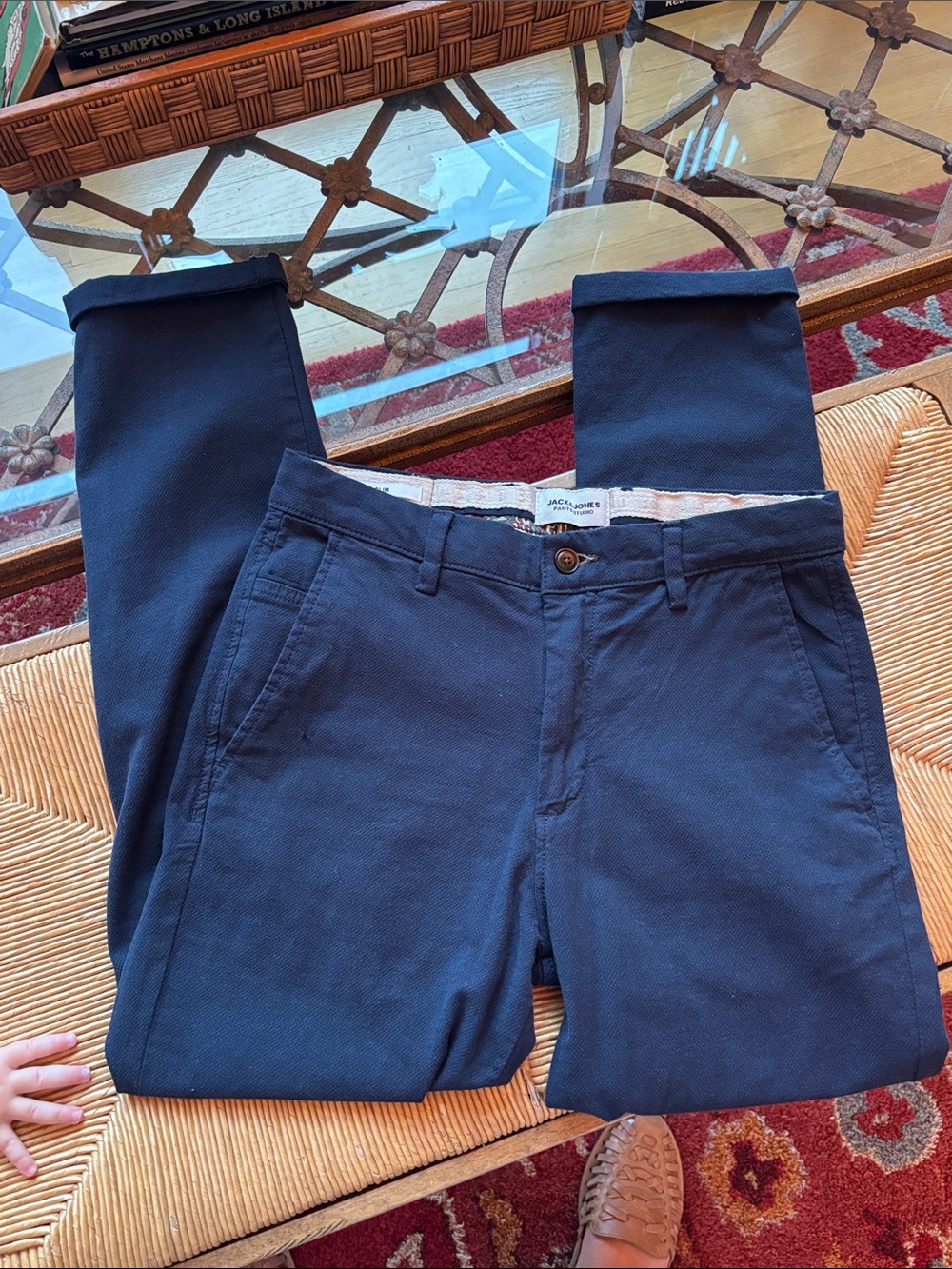 Jack & Jones Navy Marco Slim Chinos 30x30
